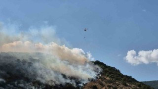 Tekirdağda sabah söndürülen yangın, öğleden sonra yeniden başladı