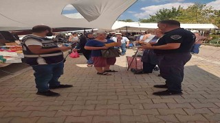 Tekirdağda telefon dolandırıcılığına karşı broşür dağıtıldı