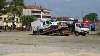 Tekkeköy Belediyesinde 10 araca haciz