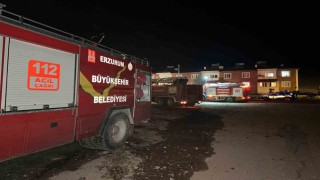 Tekmanda korkutan yangın