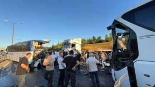 TEM Otoyolunda feci kaza: 1 ölü, 16 yaralı