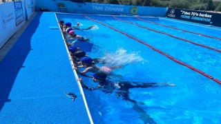 Tercanda yüzme kursu açıldı