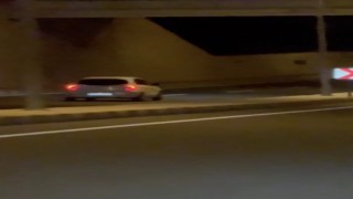 Ters şeritte yolculuk yapan otomobil sürücüsüne ceza