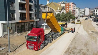 Terzioğlu caddesindeki çalışmalarda sona doğru