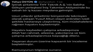 THY İletişim Başkanı Yahya Üstünden iş kazası açıklaması