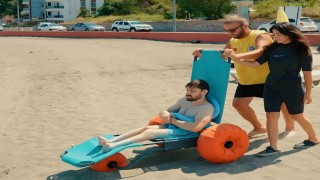 Trabzonda engelsiz plaj hizmeti beğeni topluyor
