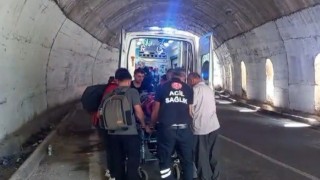 Tuncelide tünelde kaza: 1 yaralı