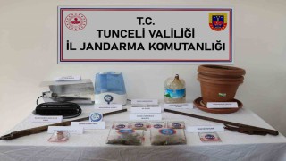 Tuncelide uyuşturucu operasyonu