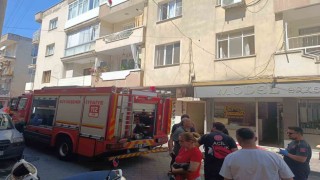 Turgutluda çıkan yangında 2 muhabbet kuşu telef oldu