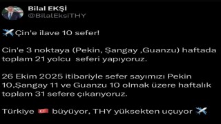 Türk Hava Yollarından Çine 10 ek sefer