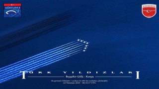 Türk Yıldızlarının Beyşehir Gölü üzerinde uçuşu uydu tarafından fotoğraflandı