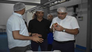 Turşu fabrikası ve et entegre tesisi denetlendi