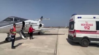 Uçak ambulans 14 yaşındaki çocuk için havalandı