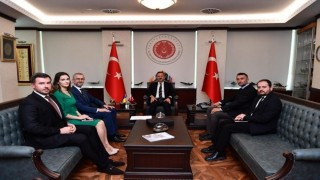 Ukrayna Büyükelçisi Celalden Savunma Sanayii Başkanı Görgüne ziyaret