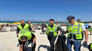 Ülkü Ocaklarından İzmir sahillerinde çevre temizliği