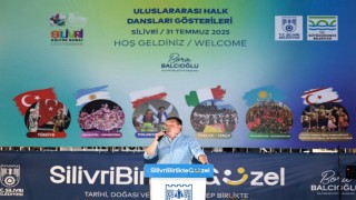 Uluslararası halk dansları gösterileri Silivride renkli görüntülere sahne oldu