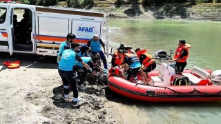 UMKE ve AFADdan nefes kesen suda boğulma tatbikatı