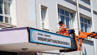 Ümraniye Belediyesinden okullara yeni dönem öncesi bakım ve onarım desteği