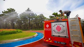 Ümraniye Millet Bahçelerinde 7/24 yangın güvenliği sağlanıyor