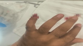 Uyuşturucuyla yakalanan şüpheli, polisin parmağını kopardı