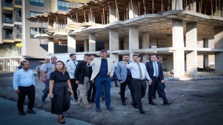 Vali Çelik, hastanenin acil giriş yolunu inceledi