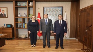 Vali Işından kaymakamlara veda kabulü