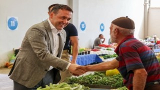 Vali Sözer, pazarcı esnafı ile bir araya geldi