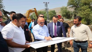 Vali Varol, Havşeri İsale Hattında incelemelerde bulundu