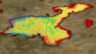 Van Gölündeki kirlilik uydu görüntülerine yansıdı