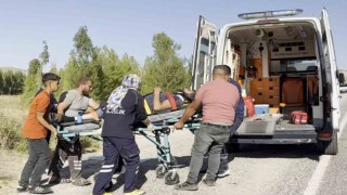 Virajı alamayan kamyonet takla attı: 2 yaralı