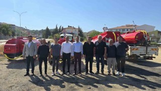 Yangın söndürme tankerleri köylere teslim edildi