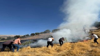 Yangına müdahale eden 7 işçi dumandan etkilendi
