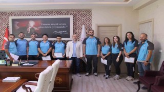 Yangında görev alan UMKE ekibine teşekkür belgesi