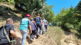 Yaşadığı dağlık alanda rahatsızlanan yaşlı kadın için ekipler seferber oldu