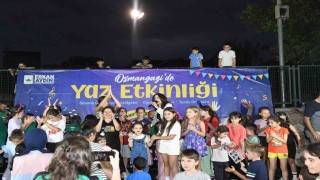 Yaz etkinliklerinde çocuklar ve aileler doyasıya eğlendi