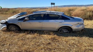 Yozgatta kontrolden çıkan araç takla attı: 1 ölü, 4 yaralı