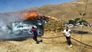 Yüksekovada anız yangını: 4 bin bağ ot kül oldu