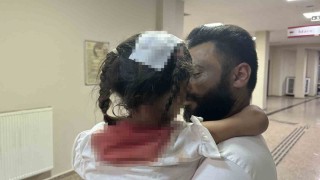 Yüksekovada başından parke yaşı düşen 5 yaşındaki Avesta ölümden döndü