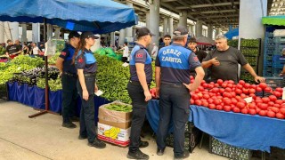 Zabıtadan pazar fiyatlarına denetim