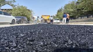 Zarar gören Kavi Caddesi onarılıyor