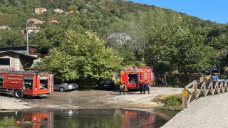 Zonguldakta ormanlık alanda çıkan yangın kısa sürede söndürüldü