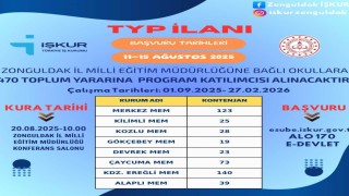 Zonguldaktaki okullara 470 personel alınacak