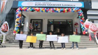 12 derslikli okul törenle hizmete açıldı