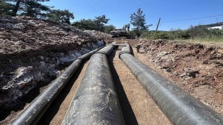 21,5 kilometre arızalı isale hattının 8.5 kilometresi tamamlandı