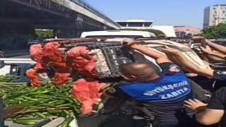 Adanada zabıta seyyara operasyon yaptı, ürünleri ziyan etti