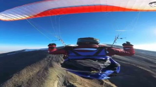 Ağrı Dağında paramotor pilotları tarihi rekor denemesi gerçekleştirdi