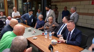 AK Partili Oktay, Sancaktapede esnafı ve şehit ailesini ziyaret etti