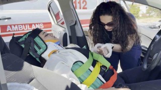 Aksarayda iki otomobil çarpıştı: 2 yaralı