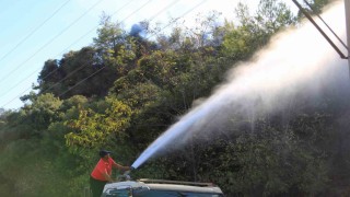 Aksudaki yangın kontrol altına alındı