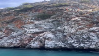 Alanyada denize ölümüne atlayış